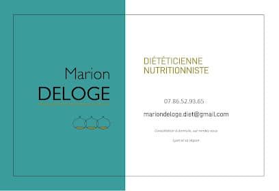 Marion DELOGE Diététicienne Nutritionniste à domicile