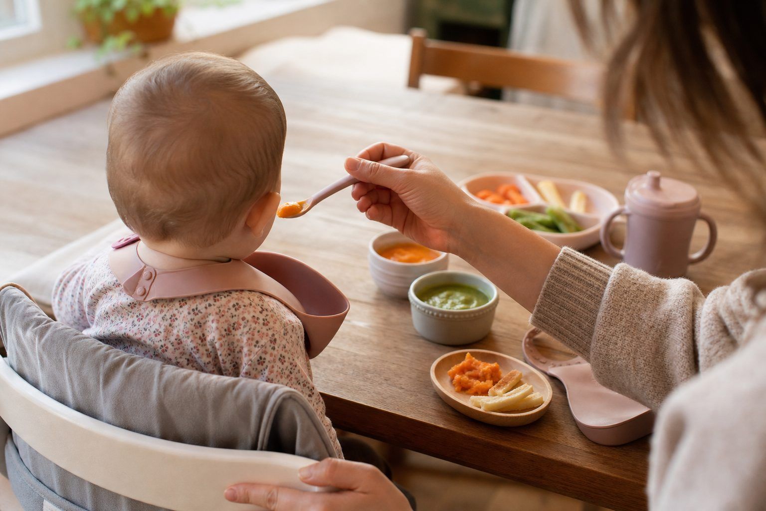 Quelle quantité et quels repas pour un bébé de 7 mois&nbsp;?