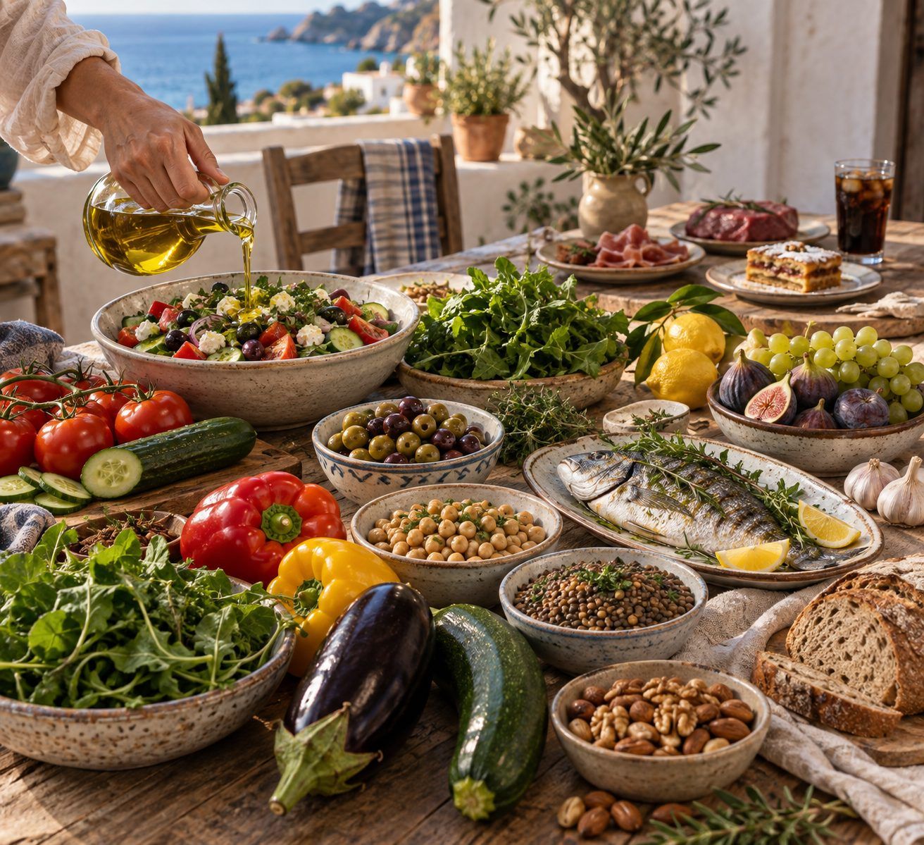 Quels aliments privilégier et lesquels limiter dans un régime méditerranéen ?